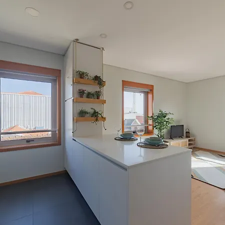 Apartmán 3c A 5 Min Da Em Frente Ao Metro Matosinhos (Porto)